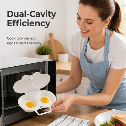 🍳🥚 Smart mikroovnsægpocher med låg – perfekte pocherede æg på få minutter✨