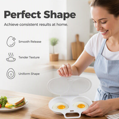 🍳🥚 Smart mikroovnsægpocher med låg – perfekte pocherede æg på få minutter✨