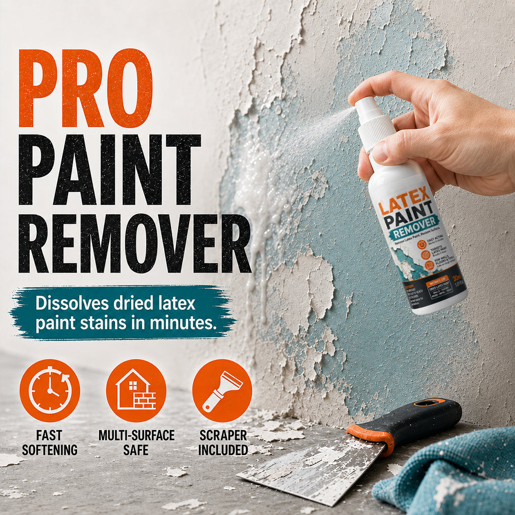 Spray til fjernelse af latexmaling til flere overflader