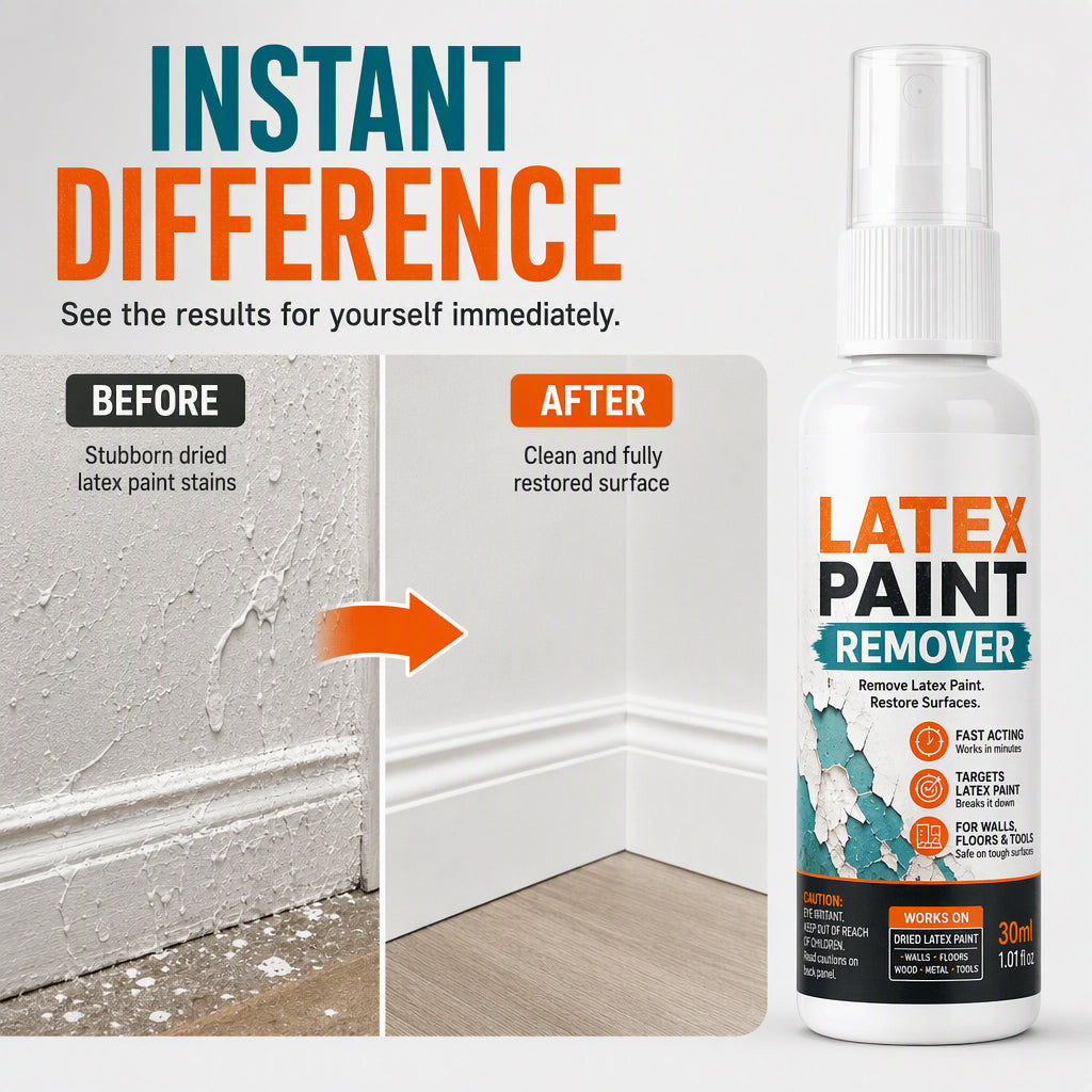 Spray til fjernelse af latexmaling til flere overflader