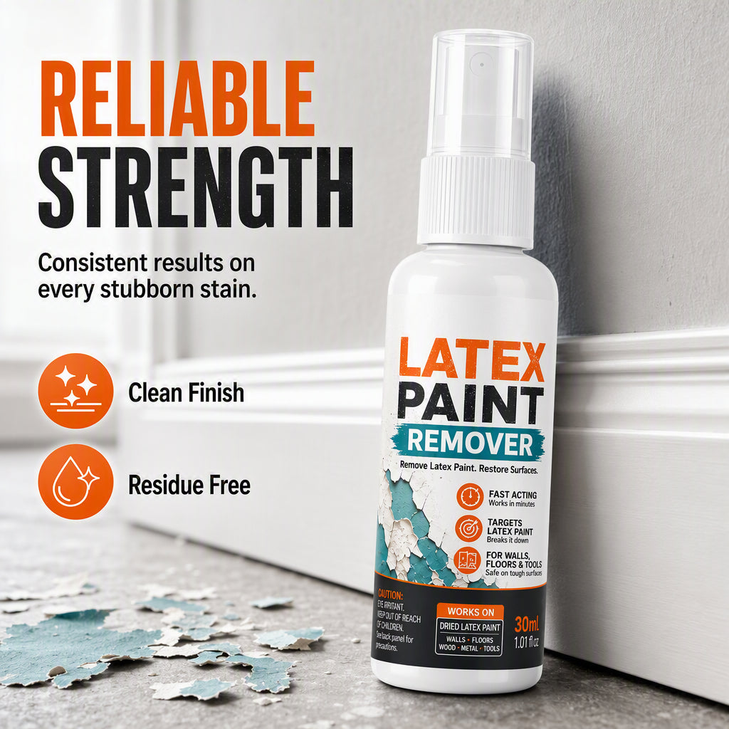 Spray til fjernelse af latexmaling til flere overflader
