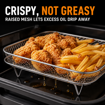 🍗 Stabelbare riste til airfryer – giver mere plads til tilberednin