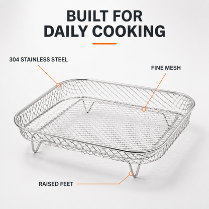 🍗 Stabelbare riste til airfryer – giver mere plads til tilberednin