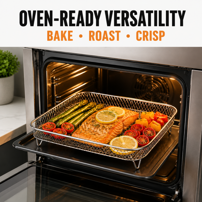 🍗 Stabelbare riste til airfryer – giver mere plads til tilberednin