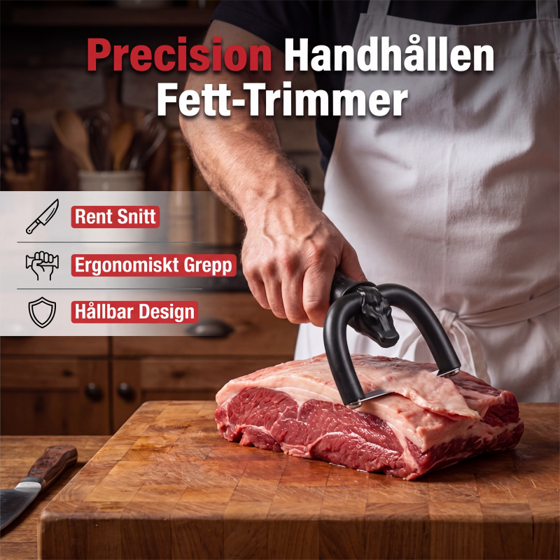 🥩 Trim fedt hurtigere og mere jævnt – håndholdt fedttrimmer til oksekød og svinekø