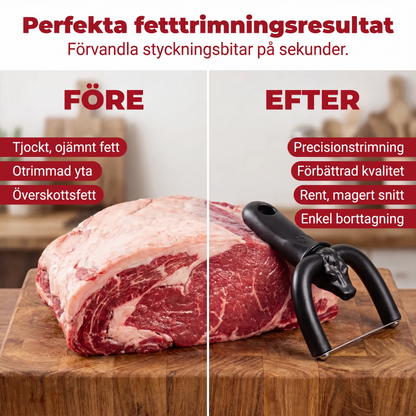 🥩 Trim fedt hurtigere og mere jævnt – håndholdt fedttrimmer til oksekød og svinekø