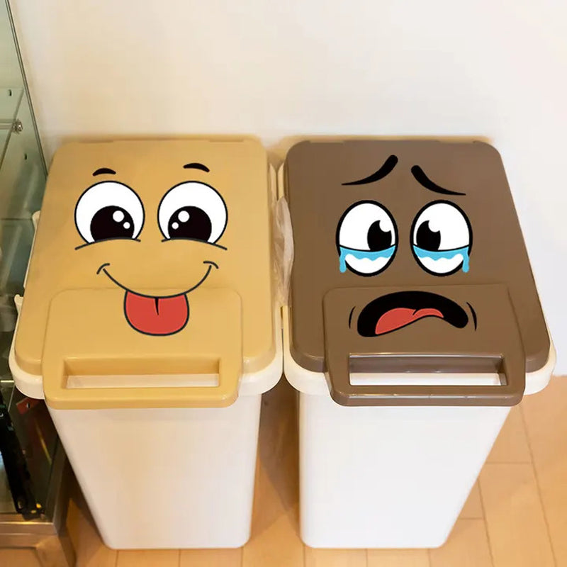 4 ark med sjove klistermærker med smiley