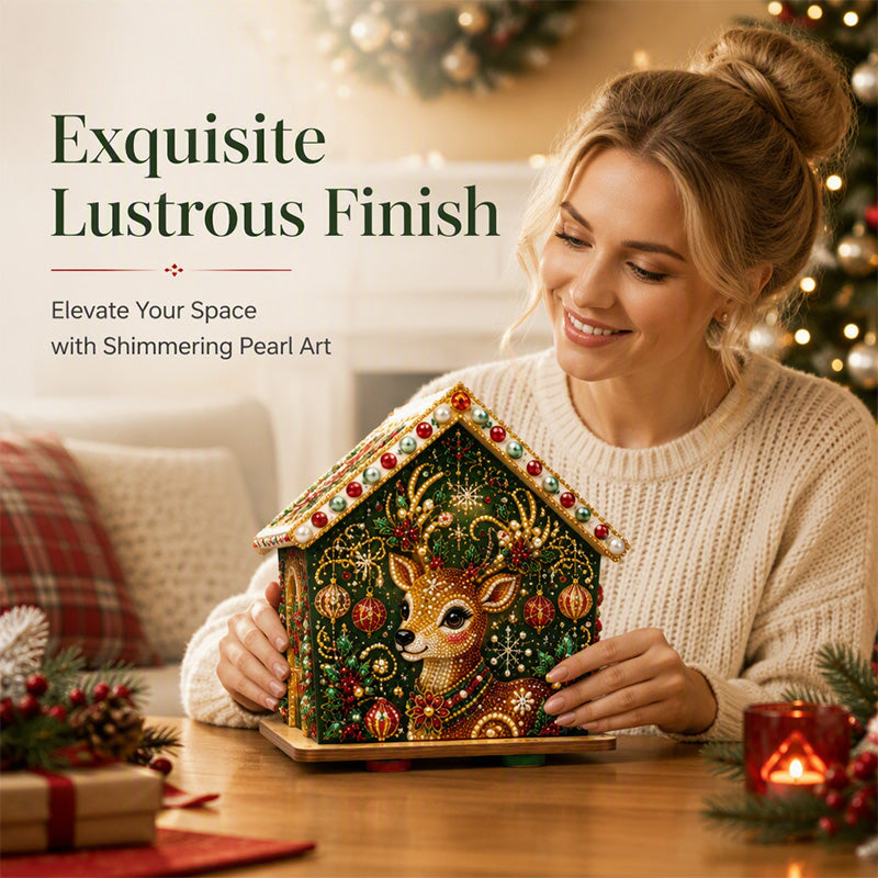 🎅Tidig julklapp🎄3D DIY Pärlkonst Jul Målningskit