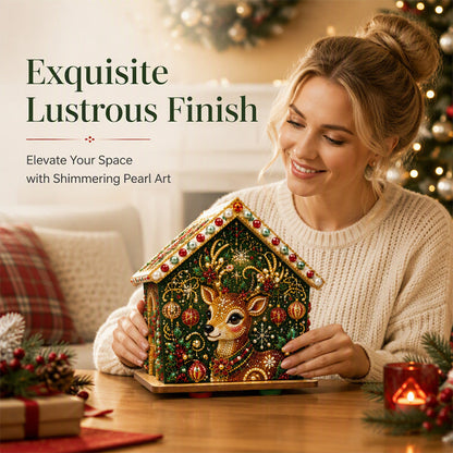 🎅Tidig julklapp🎄3D DIY Pärlkonst Jul Målningskit