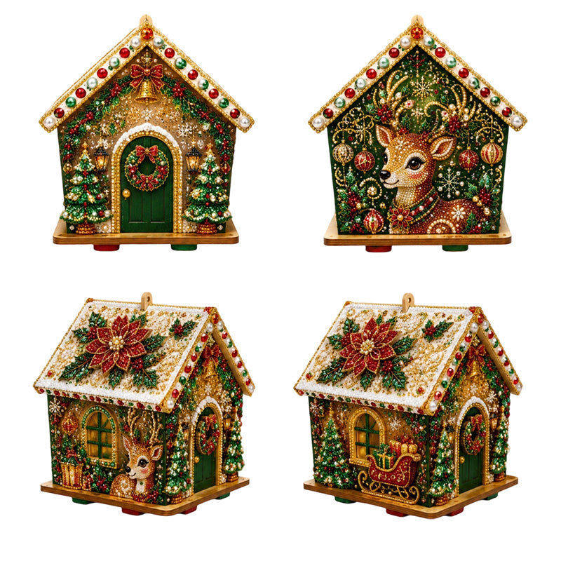 🎅Tidig julklapp🎄3D DIY Pärlkonst Jul Målningskit