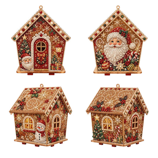 🎅Tidig julklapp🎄3D DIY Pärlkonst Jul Målningskit