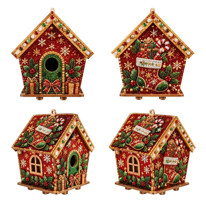 🎅Tidig julklapp🎄3D DIY Pärlkonst Jul Målningskit