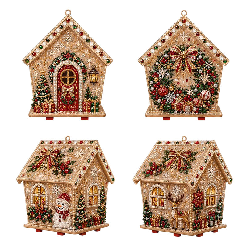 🎅Tidig julklapp🎄3D DIY Pärlkonst Jul Målningskit
