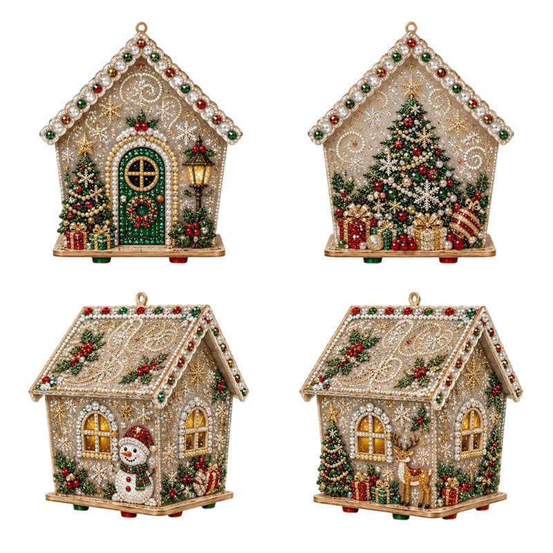 🎅Tidig julklapp🎄3D DIY Pärlkonst Jul Målningskit