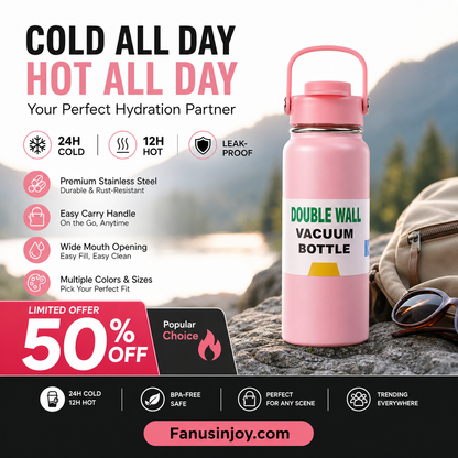 🥳2026 HOT SALE🥳💞50K+ SOLD!🎒🫖 50% OFF! Stainless Steel Vacuum Tumbler – – betifull